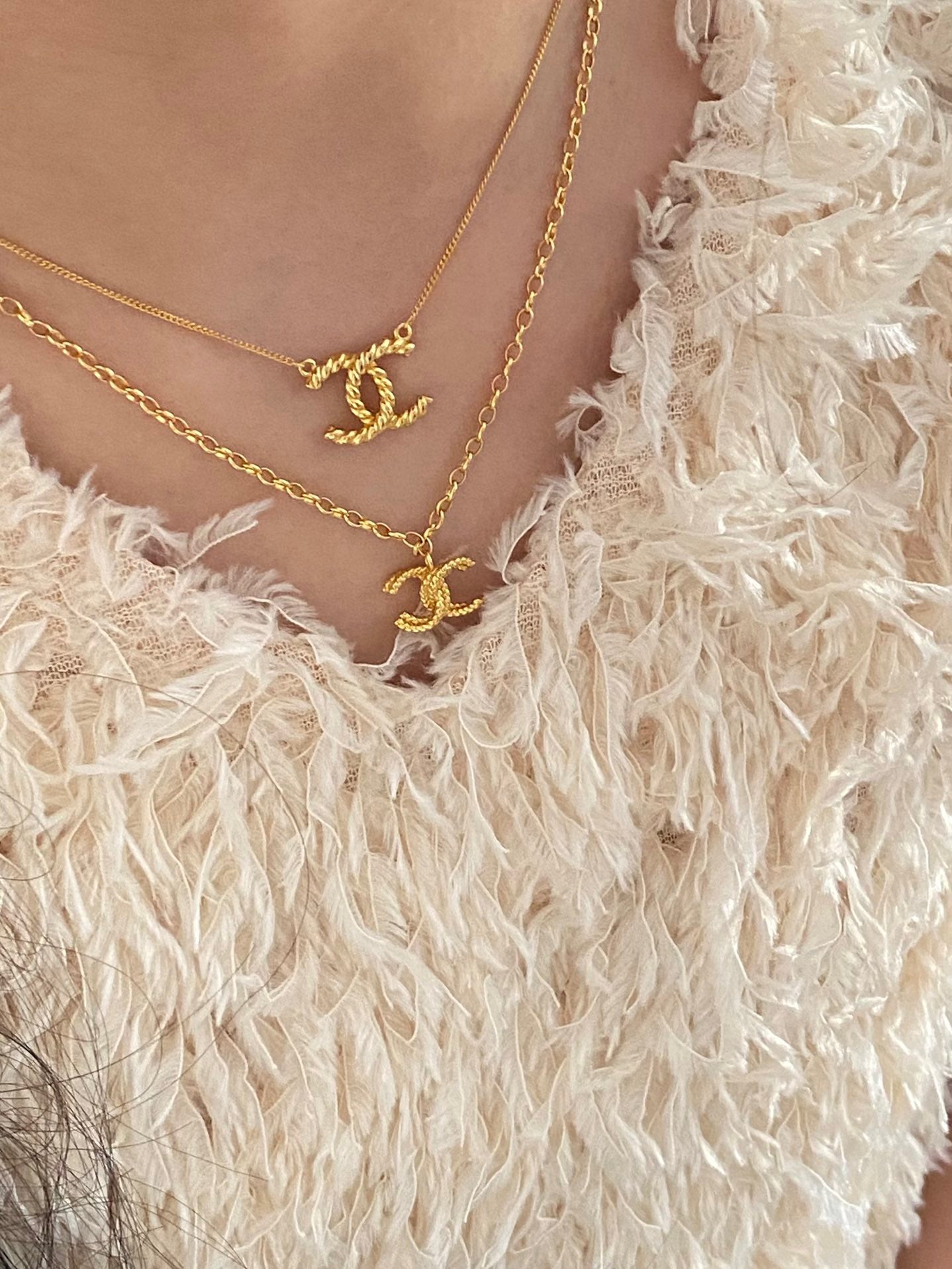Repurposed Chanel Gold Necklace